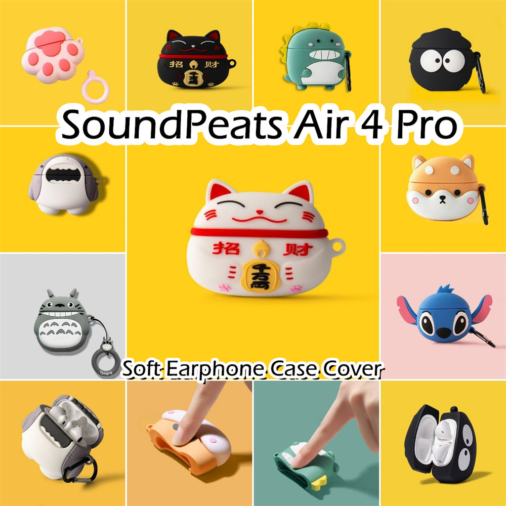 พร้อมส่ง! นําไปใช้กับ Soundpeats Air 4 Pro เคส Case เคสหูฟัง สไตล์การ์ตูนตลก ซิลิโคนนุ่ม เคส เคสหูฟัง NO.1