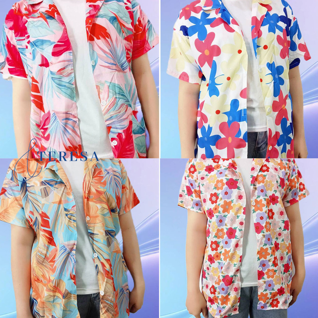 เสื้อเชิ้ตผู้หญิง ลายน่ารัก ใหม่ สีสดใส เสื้อ สงกรานต์