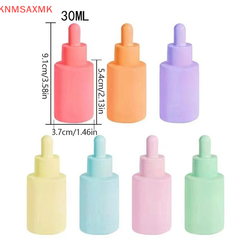 Zhechuibbb.th 30ml Glass s Dropper Bottle Eye Drop ขวดรีฟิลสีเงินใหม ่