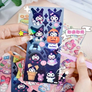 SANRIO สติ๊กเกอร์พกพา การ์ตูน ซานริโอ สติ๊กเกอร์ วัสดุตกแต่ง สติ๊กเกอร์คู่มือ