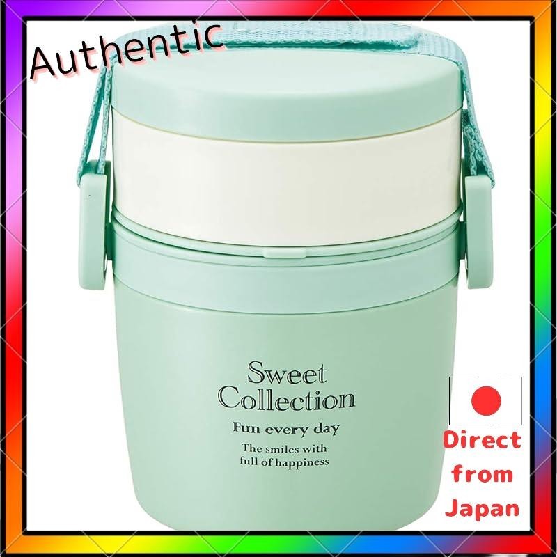 Skater Vacuum cold/warm vertical stainless steel lunch box, 600ml, sweet dot green STLBT6