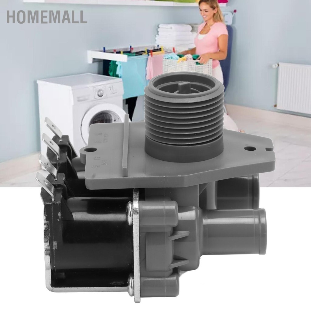 HomeMall เครื่องซักผ้าโซลินอยด์วาล์ว ABS อุปกรณ์เสริมเครื่องซักผ้าสำหรับ SANYO FCS360U เปลี่ยน 220V