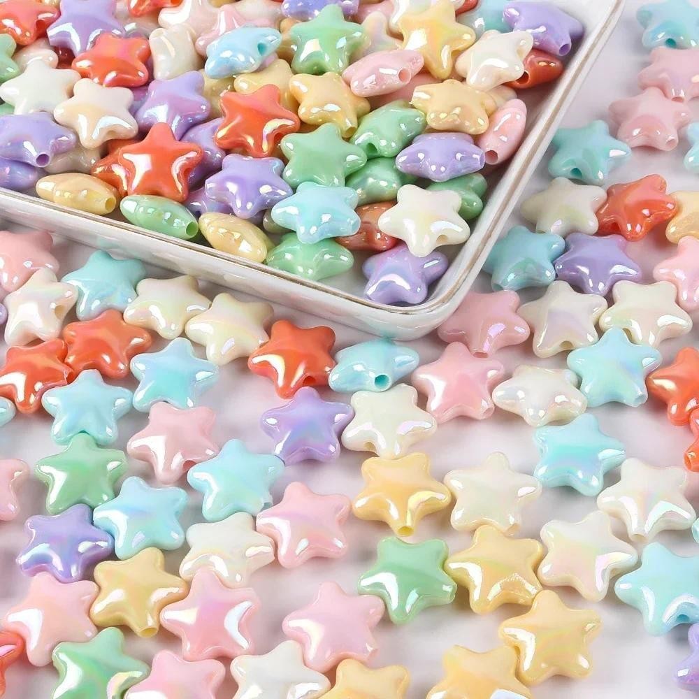 10pcs AB สีลูกปัดอะคริลิค Star ลูกปัดสําหรับเครื ่ องประดับทํา DIY หัตถกรรมเครื ่ องประดับลูกปัดสร ้ อยข ้ อมือต ่ างหูอุปกรณ ์ เสริม ราคา ถูกที่สุด ดีลบีเคเค แกลเลอรีภาพที่ 3