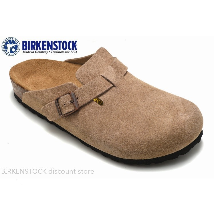 [Original ]Birkenstock Boston Men/Women Classic Cork Brown Anti-Fur Slipper Sandals 34-469999999999999999999999999999999999999999999999999999999999999999