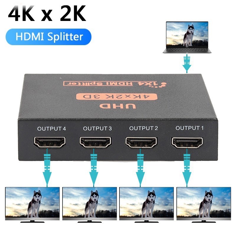 4K 2K 4 In 1 HDMI Cable Splitter HD 1080P Video Switcher Adapter HDMI Hub For PS4 Laptop Monitor PC TV Box Projector HDM