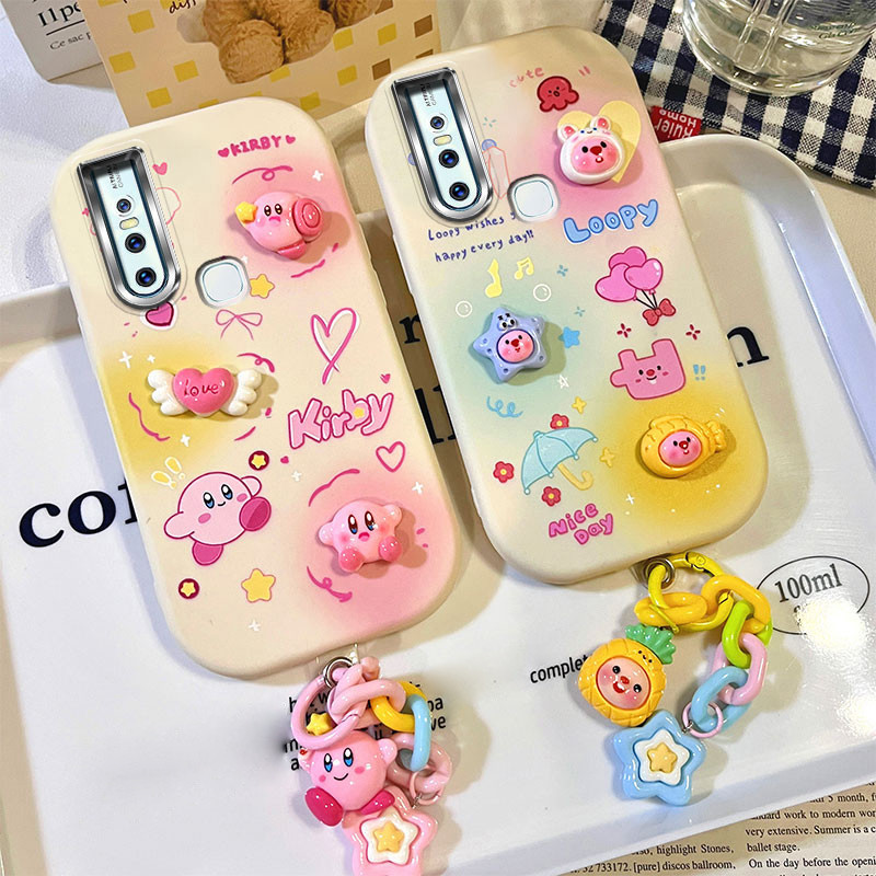 เคส vivo v15 เคสโทรศัพท ์ ชุบไฟฟ ้ าตุ ๊ กตาน ่ ารักสําหรับเคส vivo v15