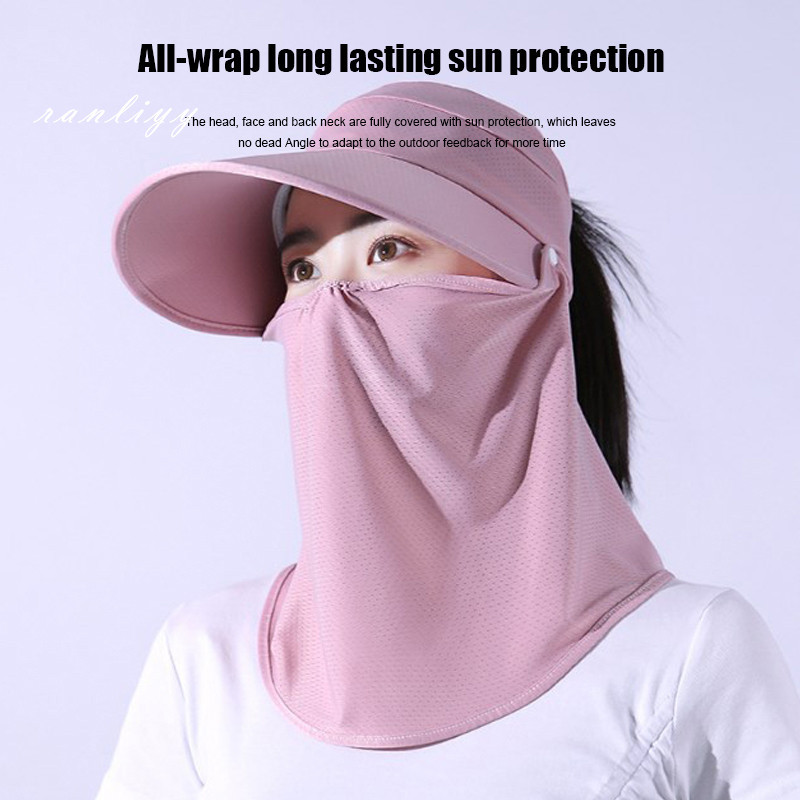 ส่งเร็ว หมวกกันแดดฤดูร้อนป้องกันแสงแดดสีพื้นแฟชั่นอุปกรณ์เสื้อผ้าสำหรับขี่กลางแจ้งผู้ชายและผู้หญิง-Ranliyy