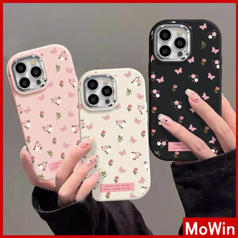 Mowin - เข้ากันได้กับเคส iPhone 11, เคส iPhone 11 15 pro max, กรอบโลหะชุบโลหะ TPU แบบนุ่มป้องกันลายน