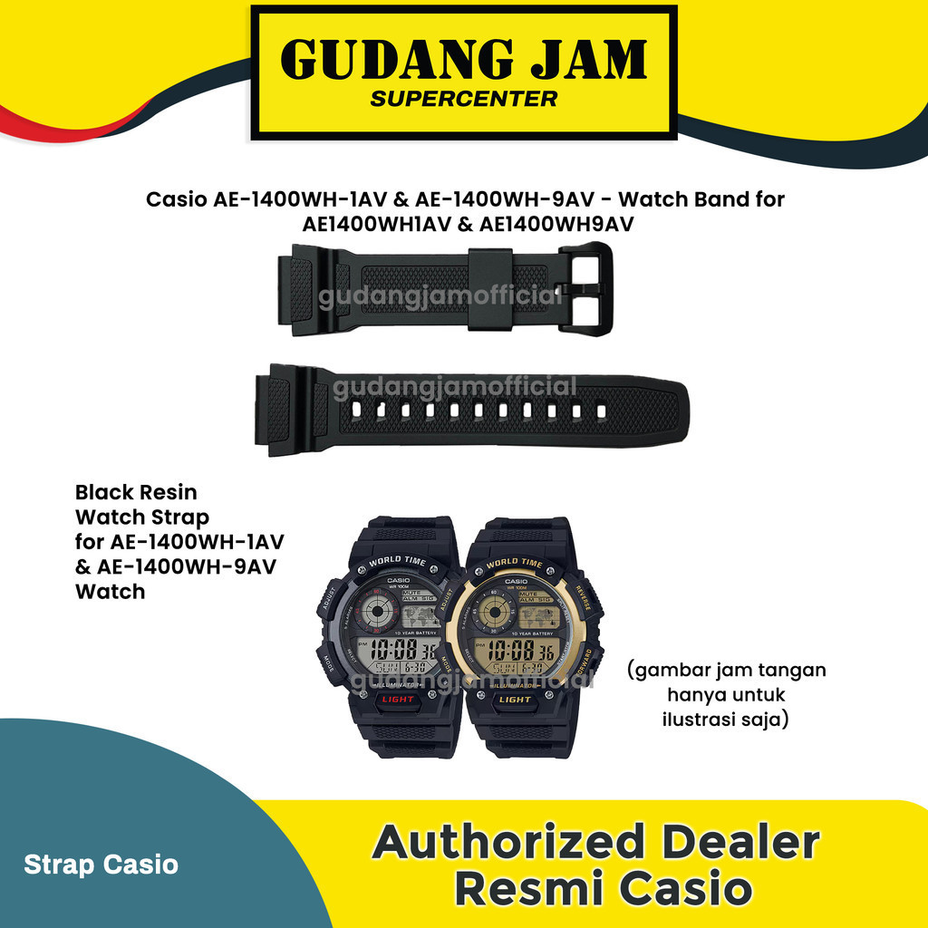 Casio AE-1400WH-1AV AE1400WH 9AV สายเดิม