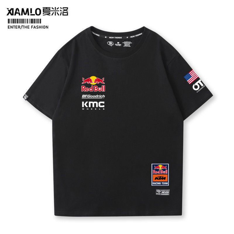 Redbull KTM Racing Jersey Short Sleeve MOTOGP Motorcycle DUKE890 DUKE790 Cycling Pure Cotton T-Shirt