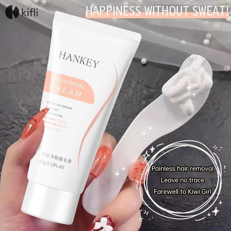 【kifli1 】Hankey ครีมกําจัดขนถาวร อ่อนโยน ไม่ระคายเคือง กําจัดขนใต้วงแขน ริมฝีปาก ขา ร่างกาย สําหรับผู้ชาย และผู้หญิง-KI