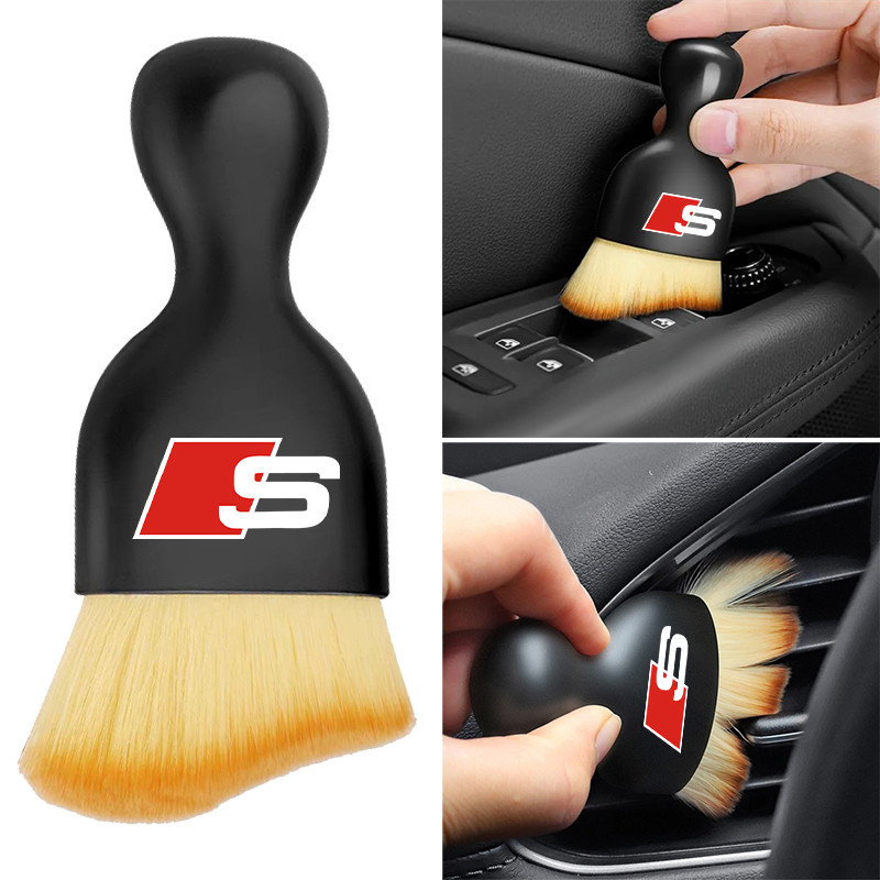 เครื่องมือภายในรถ Air Conditioner Air Outlet ทําความสะอาดแปรงนุ่มอุปกรณ์เสริมสําหรับ Audi Sline RS R