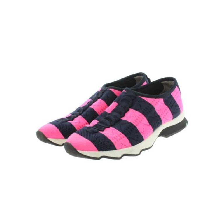 Fendi Ping PINK M 5 Sneakers navy 24.5cm Direct from Japan Secondhand