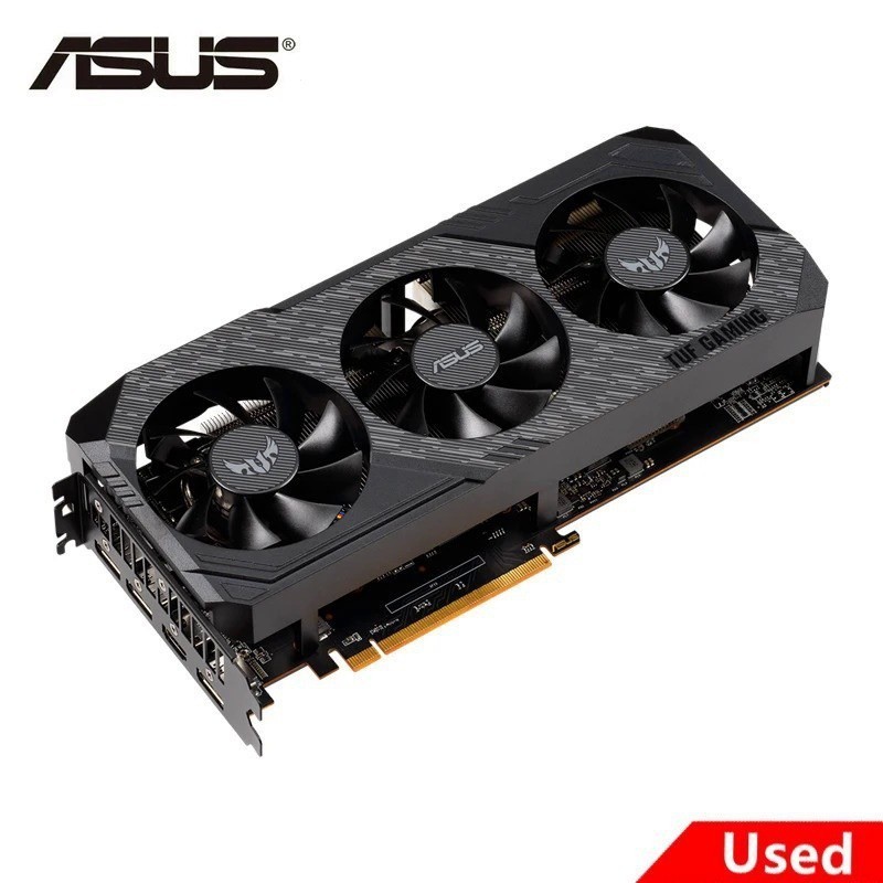 [ใช้]กราฟิกการ์ด Asus RX 5600 XT 6GB GDDR6 Mining TUF gaming GPU การ์ด 192Bit TUF3 RX5600XT