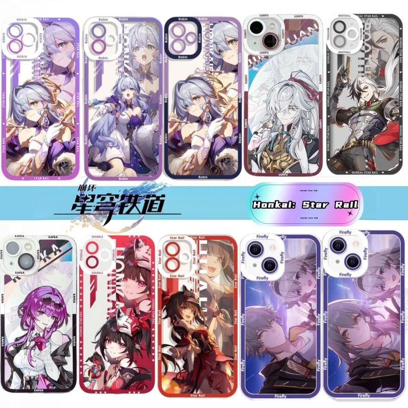 Honkai Star Rail Robin Firefly CasingFor Samsung Galaxy A55 A54 A34 A35 A15 A23 A24 S20 S20FE S21FE เกมนุ่มน่ารักอะนิเมะการ์ตูนซิลิโคนเคสโทรศัพท์ใส