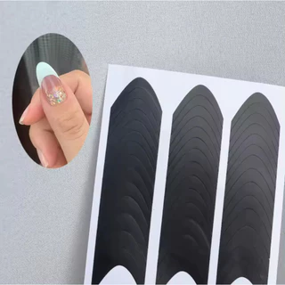 (รหัส H) สติ๊กเกอร์ติดเล็บ ตัดปลายขาว French Tip Nail Stickers สติกเกอร์ทำเฟรนซ์ปลายเล็บ ปลายเล็บสี เพ้นท์เล็บ