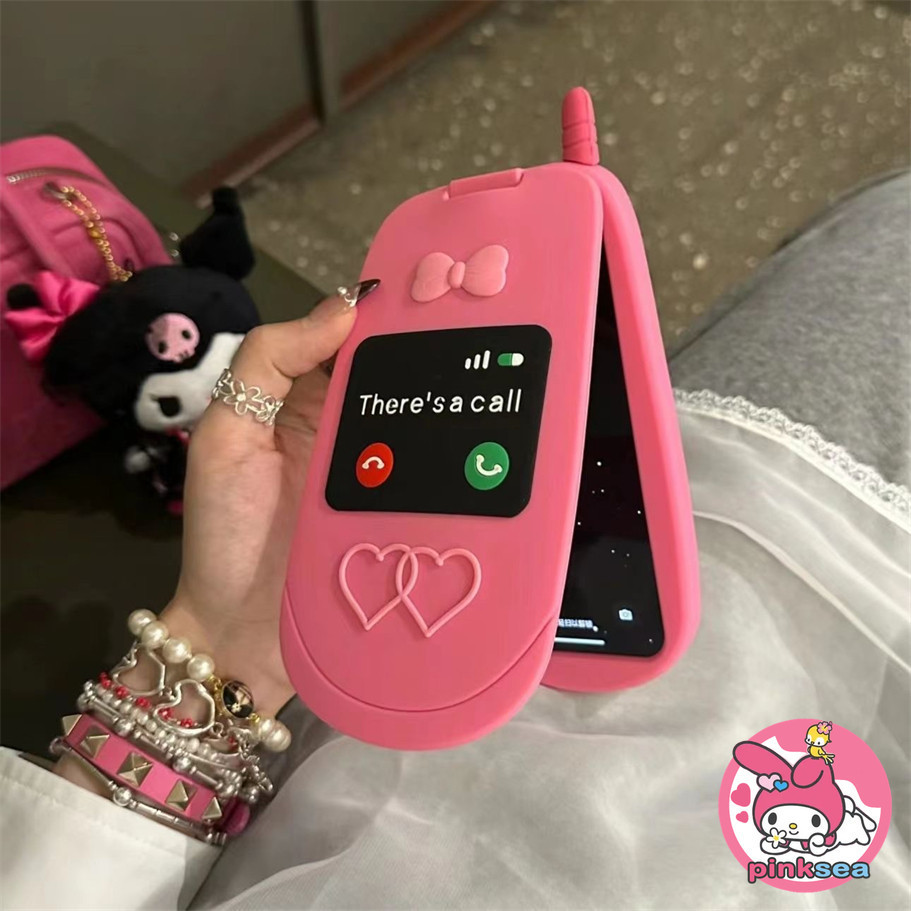 Creative Flip Mirrorเคสโทรศัพท์เข้ากันได้สําหรับiPhone 17 16 15 14 13 12 11 Pro Max 16Plusน่ารักInsซิลิโคนเหลวTPUป้องกันAnti Drop Coverปลอก