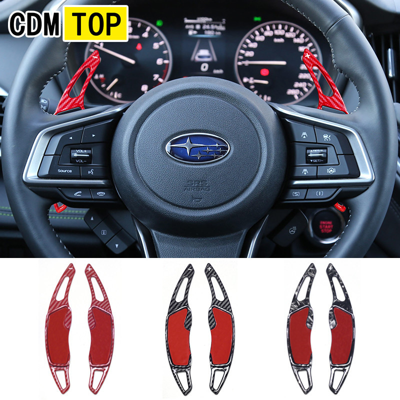 Subaru ก้านต่อแพดเดิ้ลชิฟ (Paddle Shift) Subaru XV Crosstrek Forester BRZ Outback Legacy Impreza Toyota GT86 พื้นผิวคาร์บอนไฟเบอร์