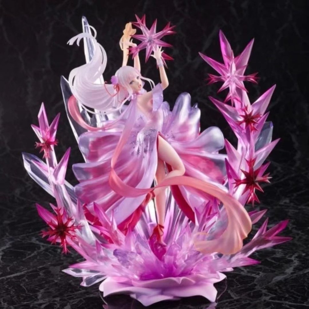 ชุดเดรสคริสตัล Rem Emilia ของตกแต่งโมเดลรูปมือ Emilia