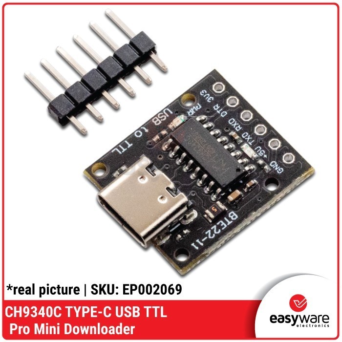 DC27 CH340E CH340C CH9340C USB to TTL Module Pro Mini Downloader Type-C - CH9340C