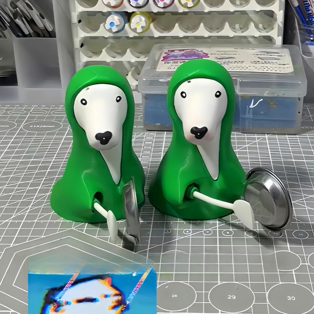 Douyin เคาะบนหม ้ อสุนัขสีเขียวเล ่ นตลกของเล ่ นทําให ้ บางเสียงรบกวนที ่ น ่ าอายของเล ่ นตลกสําหรับของขวัญเพื ่ อน