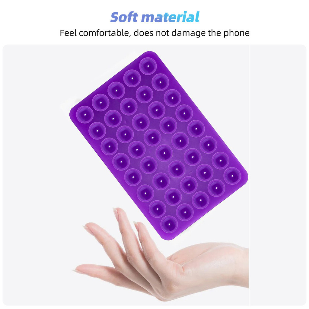 Fonken ถ ้ วยดูดสองด ้ านโทรศัพท ์ ซิลิโคนดูดเคสโทรศัพท ์ กาวเหนียวแฮนด ์ ฟรีโทรศัพท ์ Grip ขาตั ้ งโทรศัพท ์ - รูปที่ 7