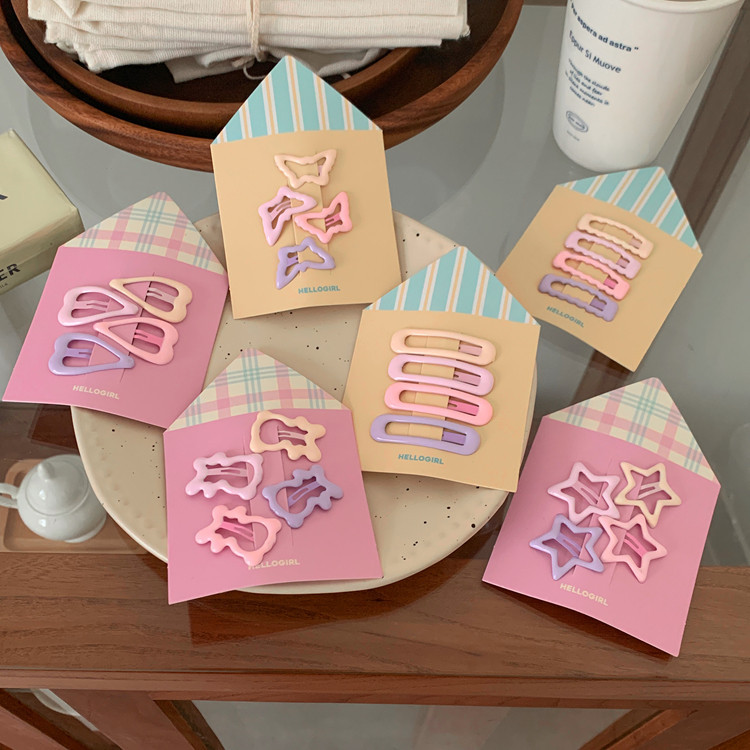 กิ ๊ บติดผมเด ็ ก Cute Stars/Butterfly/กิ ๊ บหน ้ าม ้ ารูปหัวใจเครื ่ องประดับผมหวานสําหรับเด ็ กผู ้ หญิง