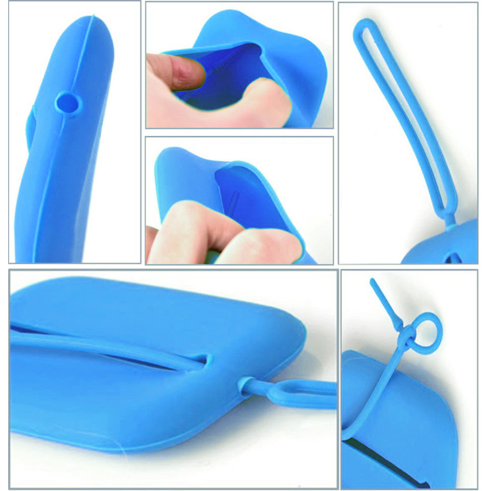 กระเป ๋ าซิลิโคนกระเป ๋ ากุญแจกระเป ๋ าสตางค ์ กระเป ๋ า Organizer Creative Card Multi-function จี ้ พวงกุญแจ - รูปที่ 4