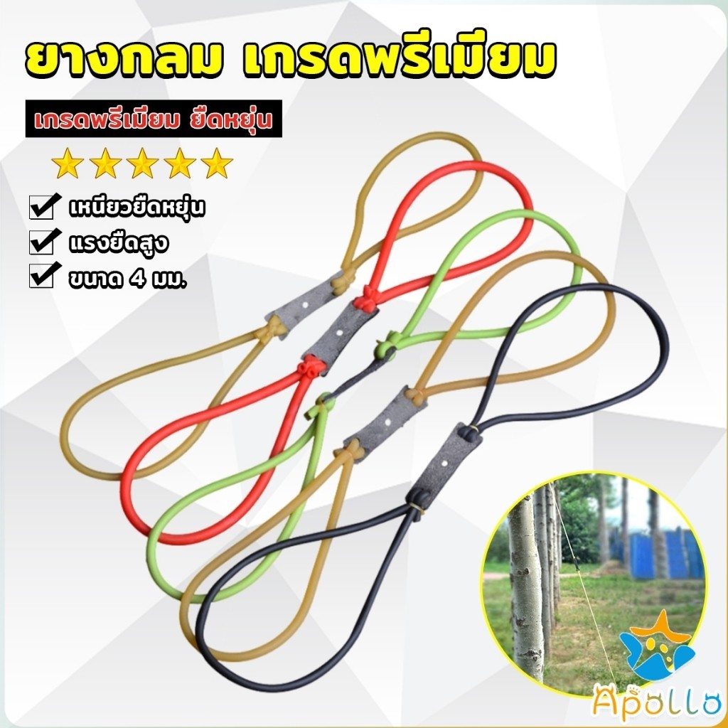 Apollo ยางกลม ยืดหยุ่น หลากสี Elastic Rubber Bands