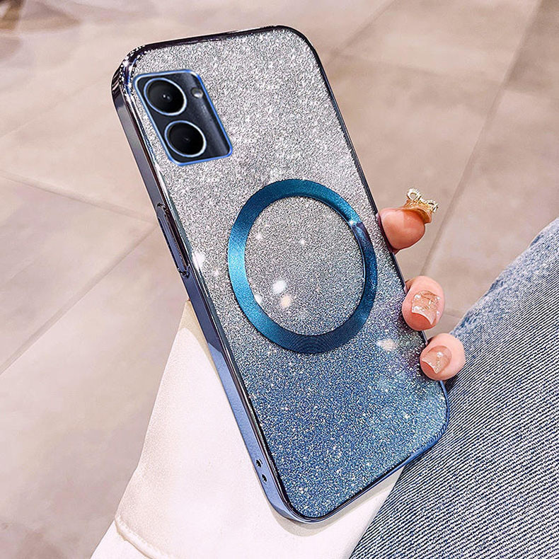 เคส Vivo Y18 Y03 Y28 4G Y02 Y02S Y17 Y15 Y12 Y11 Y15S Y15A Y01 Y16 Y17S Y20i Y20 Y12S Y12A Y20S Y20S G Y21 Y21T Y33S Y22S Y27 Y31 2021 Y51 2020 Y35 Y36 V21E Y73 4G V29E 5G Y200 เคสกลิตเตอร์ชุบหรูหรา เคสโทรศัพท์กลิตเตอร์ชุบพร้อมแม่เหล็กดูดและเลนส์ป้องกันกา - รูปที่ 4