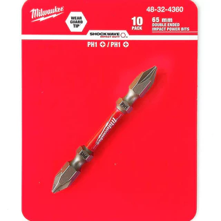 Milwaukee ดอกไขควง หัวแม่เหล็ก PH1/ PH2/ PH3 ยาว65/110mm. แบบแยกขาย 1 ดอก 2ดอก 3ดอก ของแท้