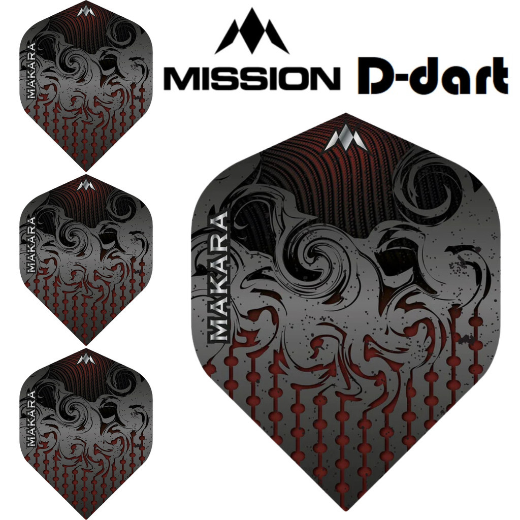 Mission Dart Flights - Makara STANDARD 100 Micron Solo Darts Flight For Soft and Steel Darts