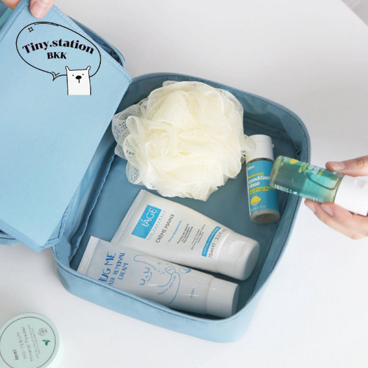 พร้อมส่ง กระเป๋าใส่เครื่องสำอางค์ พกพาสะดวก กระเป๋าจัดระเบียบ 4 สี