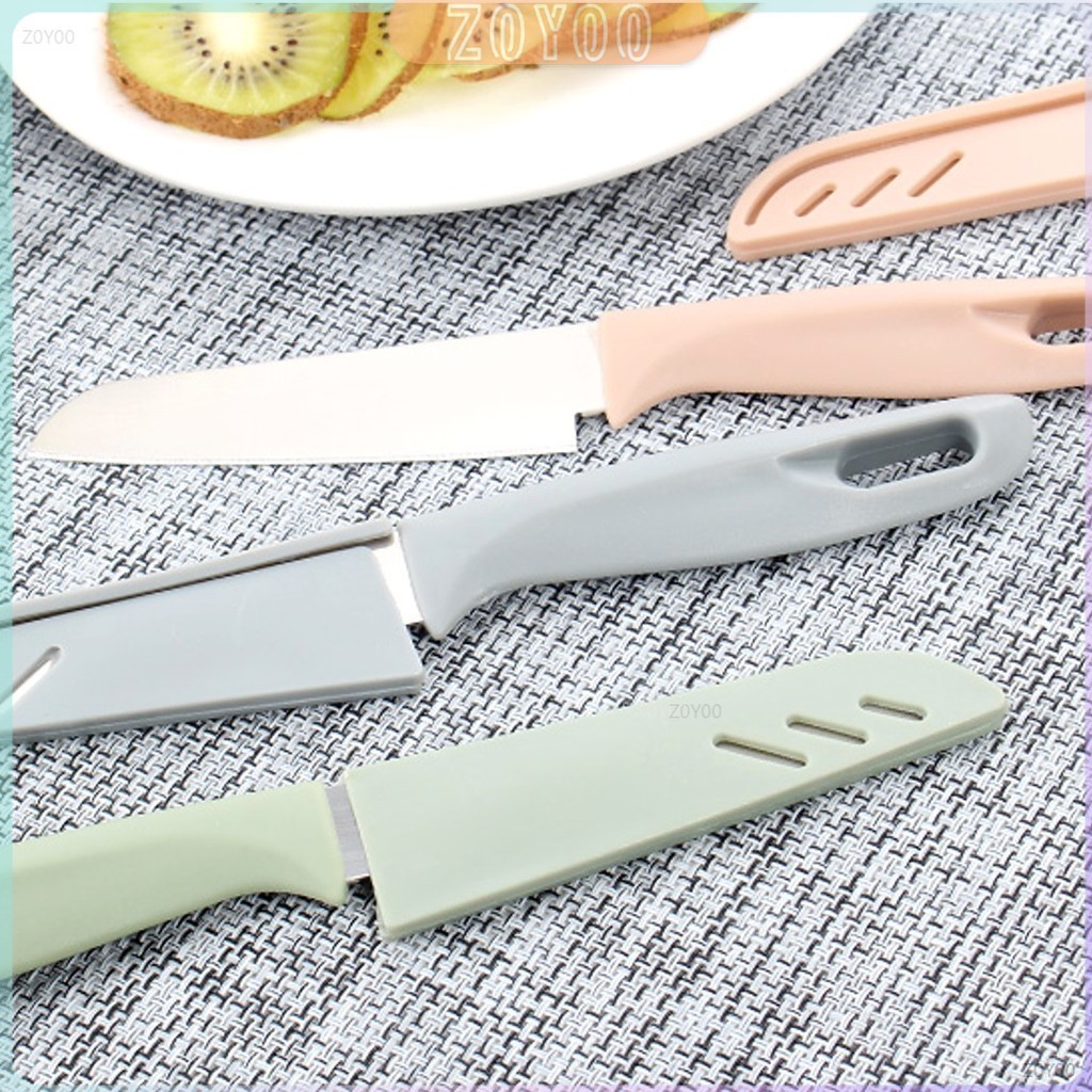 ZY มีด มีดปอกผลไม้ มีดเล็ก มีสแตนเลส มีดหั่น มีดทำครัว มีดพกพา มีดหลากสี Fruit Knife