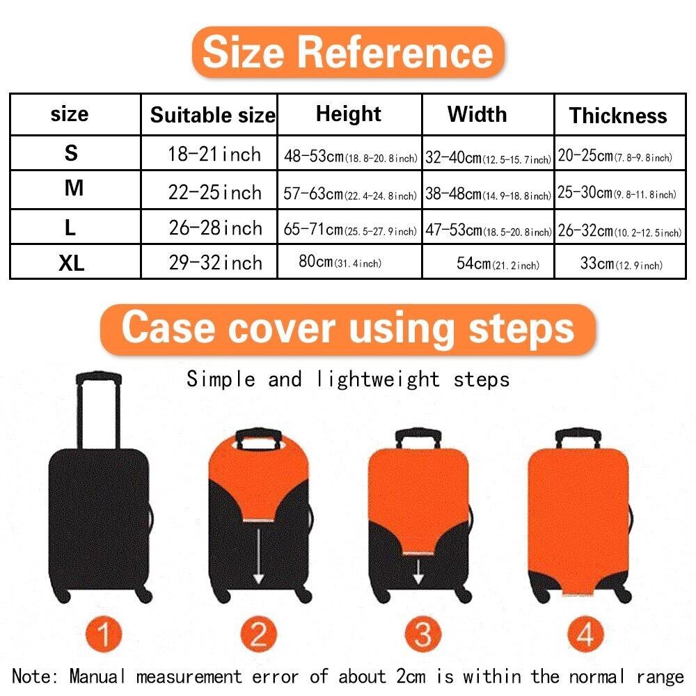 พร้อมส่ง ผ้าคลุมกระเป๋าเดินทางผ้ายืดหนาอย่างดี 18/24/26/30/32 นิ้ว  ครบไซส์ ผ้าหนาอย่างดี Luggage Cover Avocado ซีรีส์