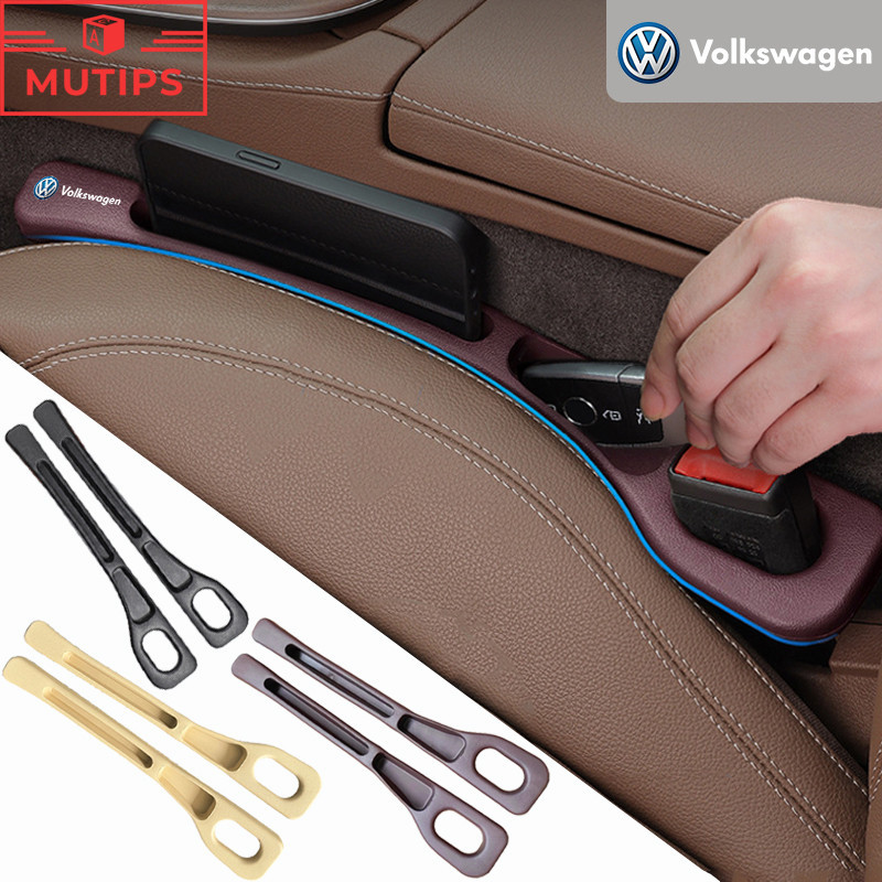 VW สากลฟิลเลอร์ช่องว่างของรถ พร้อมช่องเก็บของ ป้องกันสิ่งของตกระหว่างที่นั่ง ที่ปิดซอกเบาะ Polo Volk
