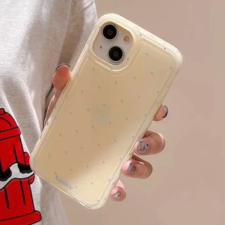 Dots Candy เคสโทรศัพท์สําหรับ iPhone 17ProMax 16Pro 15 14 13 12 Pro Max ครอบคลุมเต็มรูปแบบกันกระแทก Double Layer ป้องกันอะคริลิค
