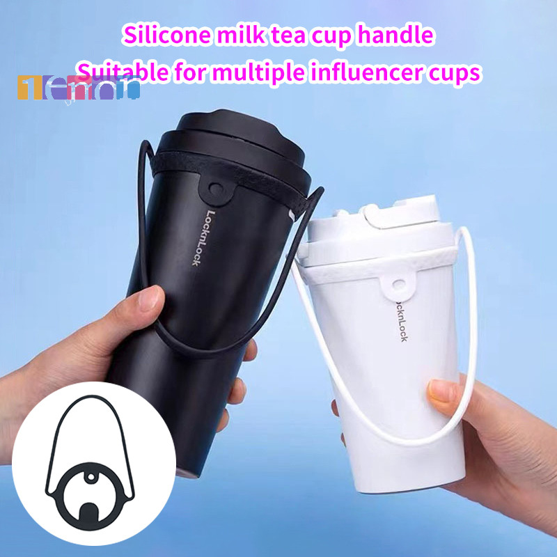 [Lemon] ใหม่ซิลิโคนขวดน้ํา Handle Insulated Tumblers แก้วกาแฟ Dia 85 ถึง 100 มม.แบบพกพา Leakproof ถ้วยอะไหล่สําหรับ Tyeso 600ml/40oz ใหม่