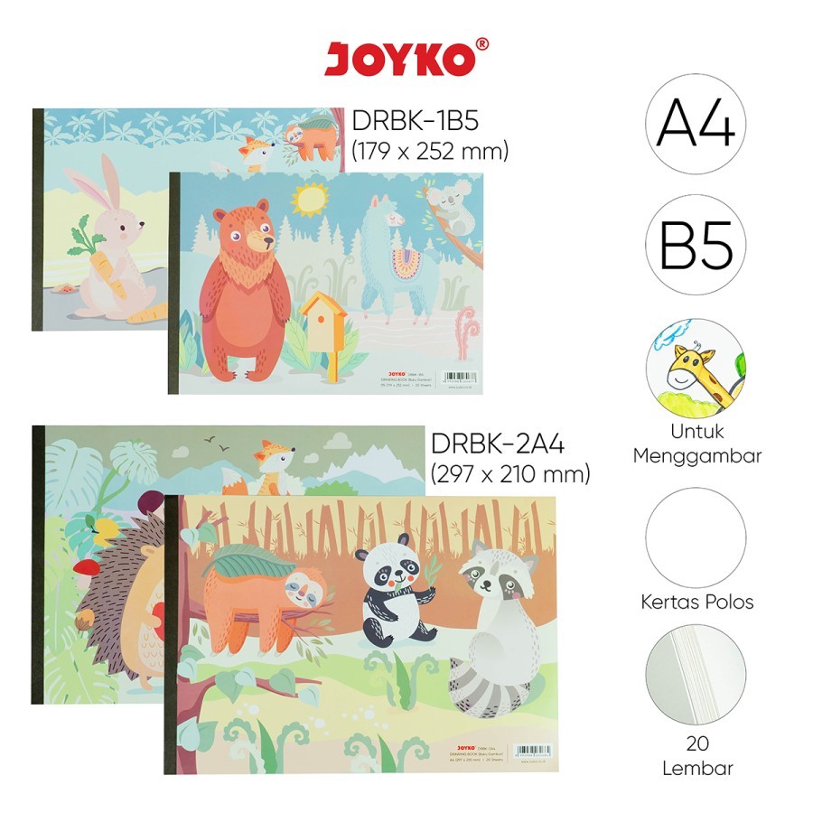 JOYKO CHILDRENS DRAWING BOOK / JOYKO DRBK-1B5 - 2A4