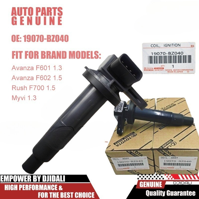 ยี่ห้อใหม่คอยล์จุดระเบิด 19070-BZ040 สําหรับ Toyota Avanza F601 F602, IgnitionCoil สําหรับ Myvi 1.3 