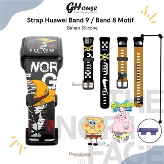 Strap Huawei Band 10 Motif Tali Jam Strap Huawei Band 8 Huawei Band 9 Motif Silicone Printing