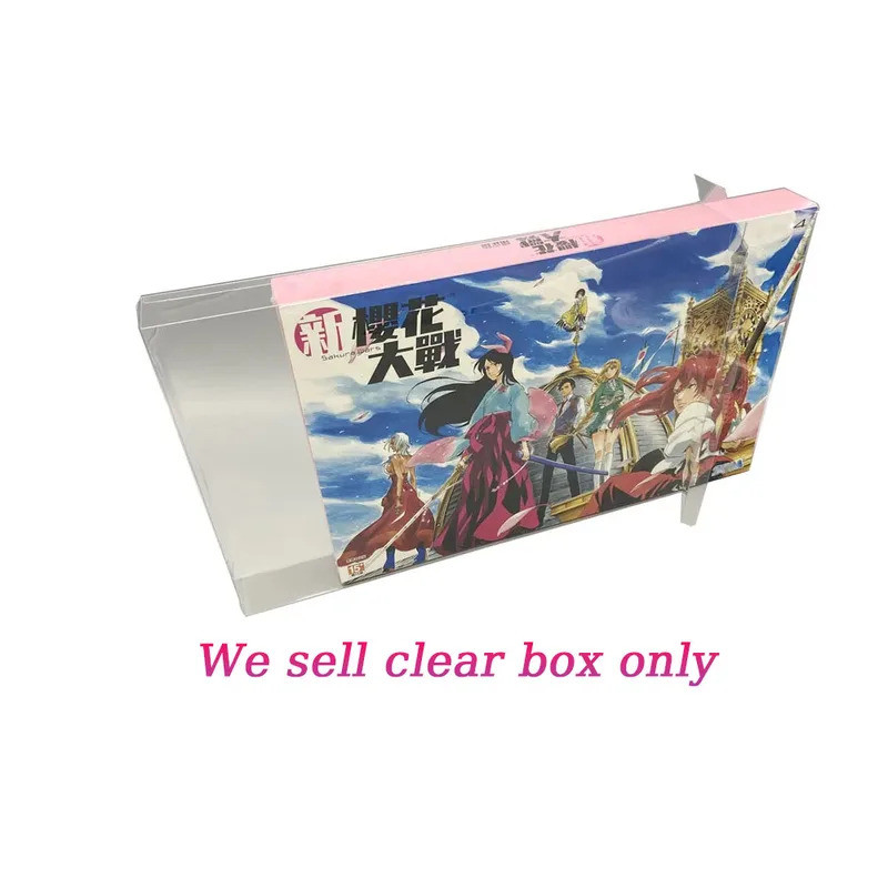 1 ชิ้นโปร่งใส PET ฝาครอบป้องกันสําหรับ PS4 Sakura Wars เกมรุ่น limited edition clear storage กล่องแส