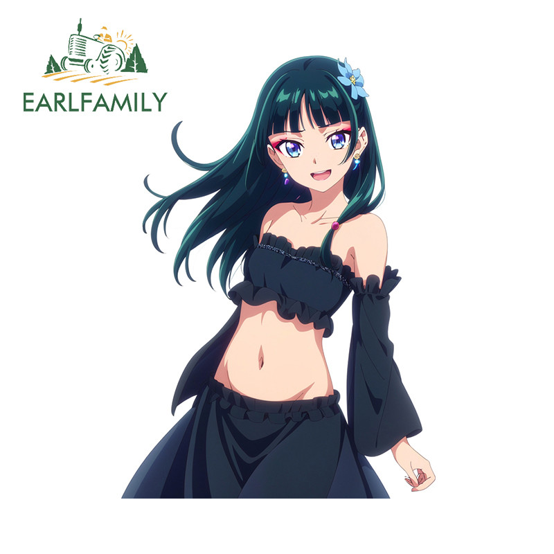 EARLFAMILY Maomao สติกเกอร์รถบุคลิกภาพ Scratch-Proof กันน้ํา JDM Decals เหมาะสําหรับรถจักรยานยนต์แล็