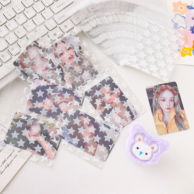 50/100 ชิ ้ นโปร ่ งใส OPP ถุงพลาสติก Star Self กาวถุงพลาสติกไอดอล Photo Card Storage ของขวัญบรรจุภัณฑ ์ ถุง ราคา ถูกที่สุด ดีลบีเคเค แกลเลอรีภาพที่ 3