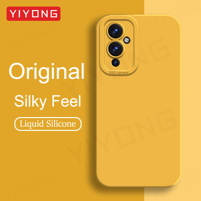 สําหรับ OnePlus9 กรณี YIYONG สแควร์ซิลิโคนเหลวสําหรับ OnePlus 9 9R 9RT One Plus 11 10 Pro OnePlus11/10 Pro เคสโทรศัพท์