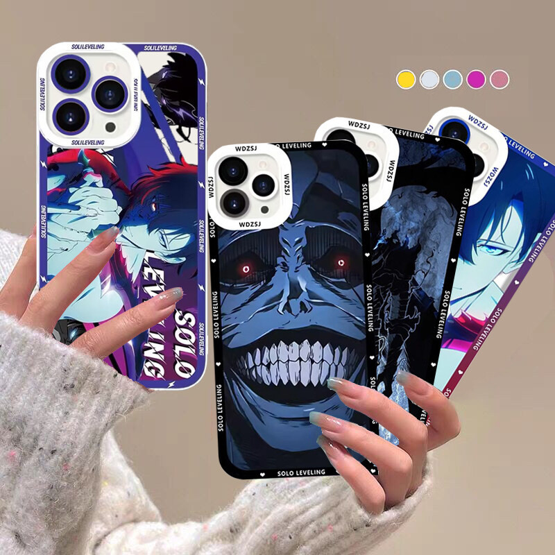 อะนิเมะร้อน Solo Leveling เคสโทรศัพท์สําหรับ OPPO Reno 12F 11F 11 12 PRO 5G 8T 4G 5G 4 5 6 7 8 10 PR