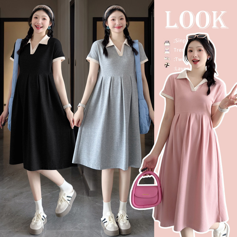ชุดคลุมท้องฤดูร้อนผลิตภัณฑ์ใหม่จีบ Hem หลวม Slimmer ดูปกชุดคลุมท้อง