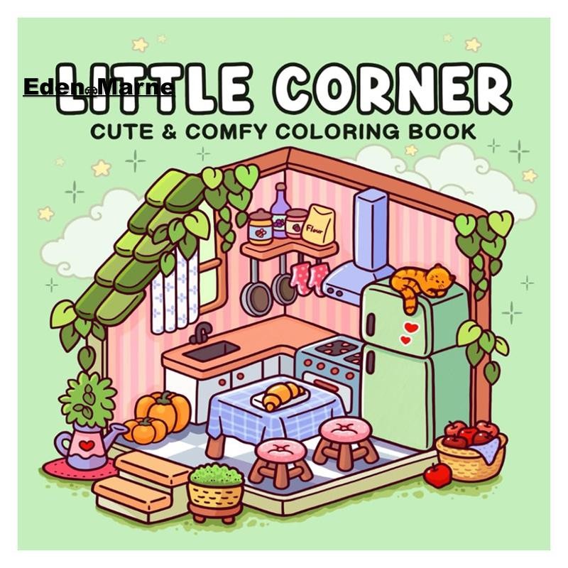 [Eden_Marner]Little Corner: สมุดระบายสีสําหรับผู้ใหญ่และวัยรุ่น ดีไซน์สุดน่ารักของอวกาศฮิกเกอแสนสบายสําหรับพื้นที่ผ่อนคลาย ระบายสี