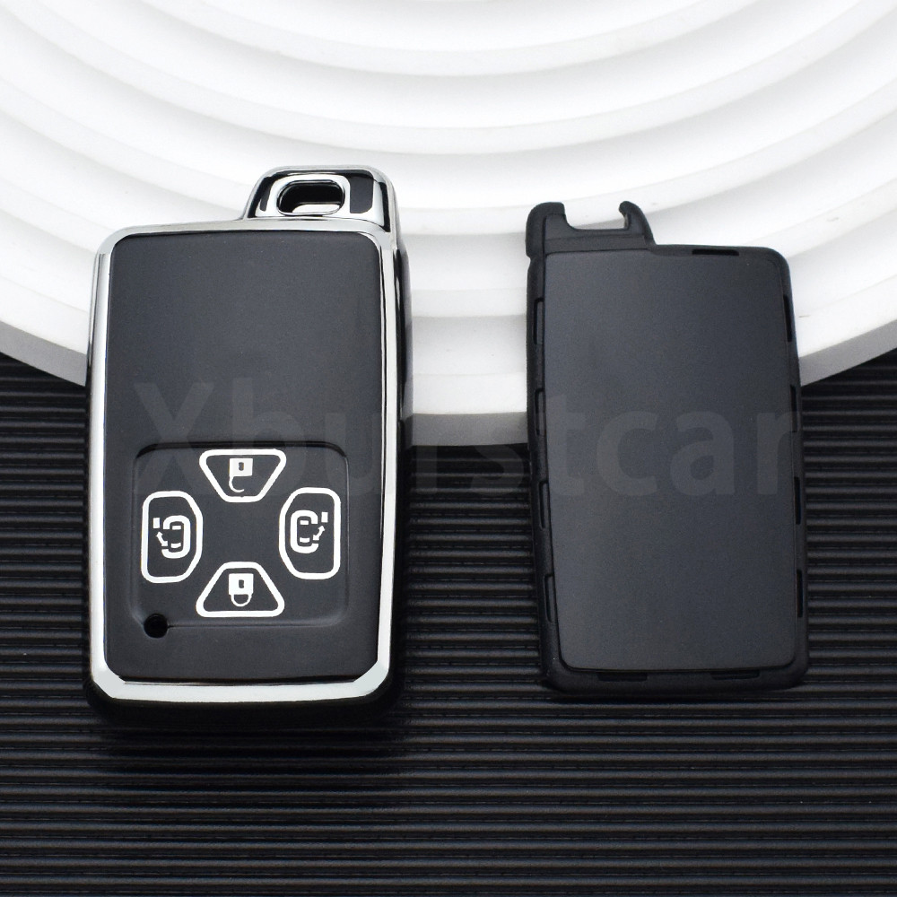 4/5 ปุ่ม TPU สมาร์ทรีโมทกุญแจรถ Fob สําหรับ Toyota Noah Voxi Alphard Estima Vellfire Keyless Protector - รูปที่ 3