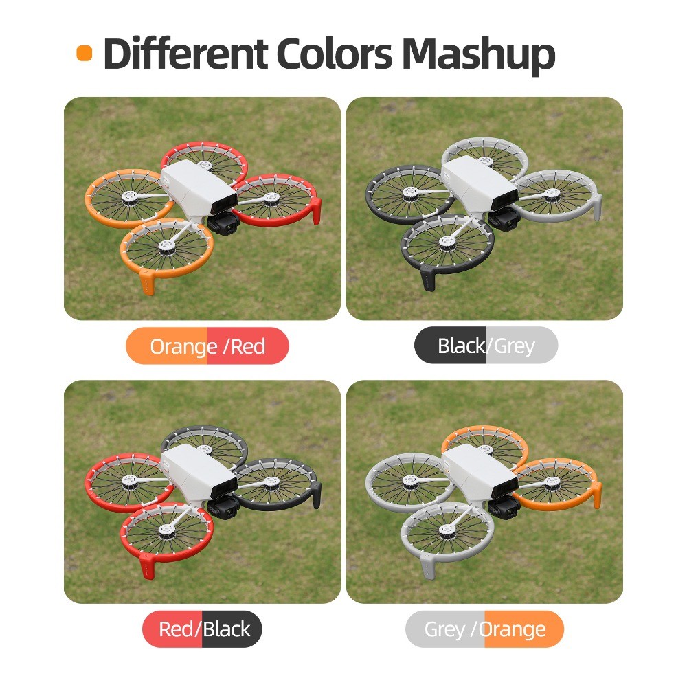 Drone Full Wrap ใบพัด Crash Strip สําหรับ DJI FLIP แหวนแขนป้องกัน Anti-collision และ Anti-scratch DJI FLIP ใบพัดใบมีดอุปกรณ์เสริม